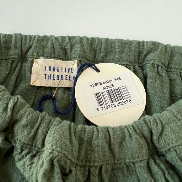 NWT Long Live The Queen Green Cotton Girl's Skirt size 8 - Picture 4 of 9